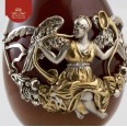 Фото - Сувенирное яйцо из янтаря и серебра «Аврора»