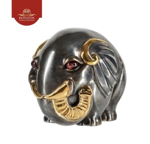 Серебряная статуэтка «Большой слоник» 