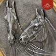 Фото - Серебряная салфетница "Лошади"