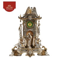 Серебряные часы каминные «Благодать»