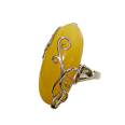 Фото - Серебряное кольцо с янтарём арт 2207я