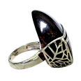 Фото - Серебряное кольцо с янтарём арт 2210я