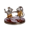 Фото - Серебряная статуэтка "Мышки в танце"