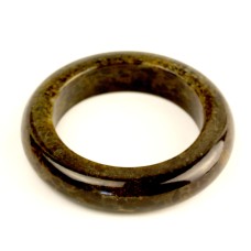 Янтарный прессованный браслет темно-зеленый