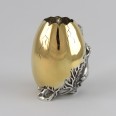 Фото - Серебряный сувенир-пепельница "Яйцо с кроликом"