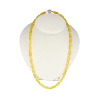 Янтарные бусы с серебром арт 279я