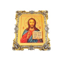 Икона "Иисус Христос" серебряная