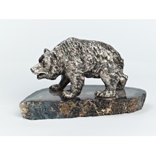 Серебряная статуэтка "Медведь"