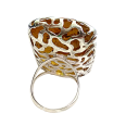 Фото - Серебряное кольцо с янтарём арт 1190я