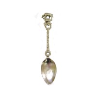 Серебряная чайная ложка "Корова"