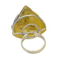 Фото - Серебряное кольцо с янтарём арт 1201Я