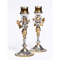 Серебряные подсвечники "Ангелы"