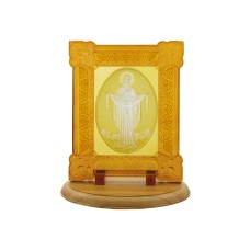 Икона из янтаря "Покров Пресвятой Богородицы"