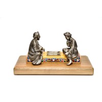Серебряная композиция "Игра в нарды"