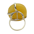 Фото - Серебряное кольцо с янтарём арт 1199Я