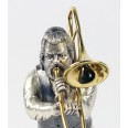 Фото - Серебряная статуэтка "Музыкант с тромбоном"