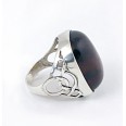 Фото - Серебряное кольцо с янтарем арт 19я