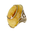 Фото - Серебряное кольцо с янтарём арт 2181я