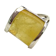 Фото - Серебряное кольцо с янтарём арт 1202Я