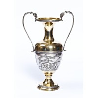 Серебряная ваза  "Античная амфора"