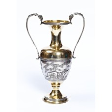 Серебряная ваза  "Античная амфора"