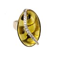 Фото - Серебряное кольцо с янтарем арт 121я