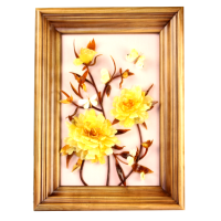 Картинка из натурального янтаря 