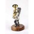 Фото - Серебряная статуэтка "Музыкант с трубой"