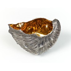 Серебряная ваза-салатница  "Морская раковина"