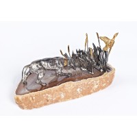 Визитница "Собака в камышах"