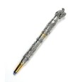 Фото - Серебряная ручка "Орел" с изумрудом