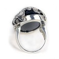 Фото - Серебряное кольцо с янтарем арт 4я