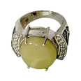 Фото - Серебряное кольцо с янтарём арт 1372Я