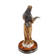 Фото - Серебряная статуэтка с янтарем "Богиня Фортуна"
