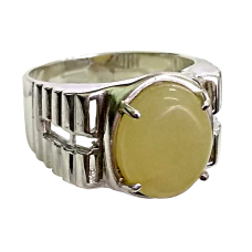 Серебряное кольцо с янтарём арт 7367Я