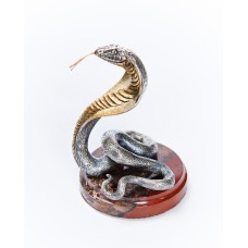 Серебряная статуэтка "Змея"