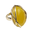 Фото - Серебряное кольцо с янтарем арт 144я